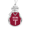 Troy Trojans Christmas Ornament- Snowman with Basketball Jersey