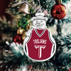 Troy Trojans Christmas Ornament- Snowman with Basketball Jersey