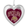 Texas State Bobcats Christmas Heart Ornament