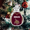 Texas State Bobcats Christmas Ornament- Snowman with Football Jersey