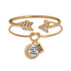 Love You to the Moon Bracelet Stack