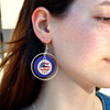 Sunflower Flag Blue Lindy Earrings