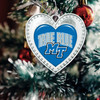 Middle Tennessee State Christmas Heart Ornament