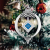 Middle Tennessee State Christmas Ornament- Bulb with Hanging Charm