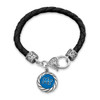 Middle Tennessee State Bracelet- Harvey Leather Twisted Rope