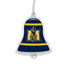 Murray State Racers Christmas Ornament- Bell with Team Logo Stripes