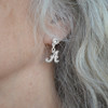 Alabama University Lydia Silver Earrings