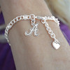 Alabama University Lydia Silver Bracelet