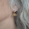 Arkansas Razorbacks Lydia Gold Earrings