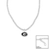 Georgia Bulldogs Lydia Silver Necklace