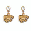 Kansas State Wildcats Lydia Gold Earrings