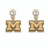 Michigan Wolverines Lydia Gold Earrings