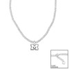 Michigan Wolverines Lydia Silver Necklace