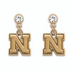 Nebraska Huskers Lydia Gold Earrings