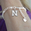 Nebraska Huskers Lydia Silver Bracelet