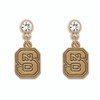 North Carolina State Wolfpack Lydia Gold Earrings