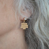 Texas A&M Aggies Lydia Gold Earrings