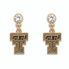 Texas Tech Red Raiders Lydia Gold Earrings