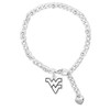 West Virginia Mountaineers Lydia Silver Bracelet