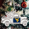 West Virginia Mountaineers Vintage Truck Ornament