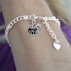 Kansas Jayhawks Lydia Silver Bracelet