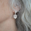 Indiana Hoosiers Lydia Silver Earrings