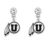 Utah Utes Lydia Silver Earrings