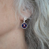 Virginia Cavaliers Lydia Silver Earrings