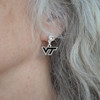 Virginia Tech Hokies Lydia Silver Earrings