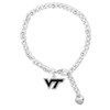 Virginia Tech Hokies Lydia Silver Bracelet