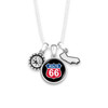 Route 66 Home Sweet School Necklace - California