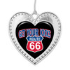Route 66 Heart Ornament