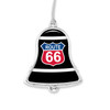 Route 66 Bell with Stripes Ornament