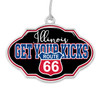 Route 66 Frame Ornament - Illinois