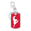 Southern Methodist Mustangs Dogtag Keychain