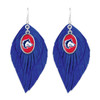 Colorado State Pueblo Thunderwolves Earrings- Boho Secondary Color