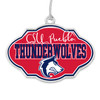 Colorado State Pueblo Thunderwolves Christmas Frame Ornament