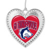 Colorado State Pueblo Thunderwolves Christmas Heart Ornament