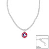 Colorado State Pueblo Thunderwolves - Silver Lydia Necklace