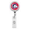 Colorado State Pueblo Thunderwolves Belt Clip Badge Reel- Crystal