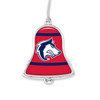 Colorado State Pueblo Thunderwolves Christmas Ornament- Bell with Team Logo Stripes