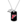 Fairfield Stags Car Charm- Rear View Mirror Dog Tag with State Charm