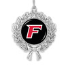 Fairfield Stags Christmas Ornament- Wreath with Team Logo
