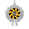 Fort Hays State Tigers Christmas Ornament- Peppermint Wreath with Team Logo