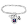 Liberty Flames Bracelet- Basketball, Love and Logo