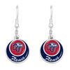 Liberty Flames Earrings-  Stacked Disk