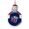 Liberty Flames Christmas Ornament- Santa with Team Logo