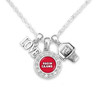 Louisiana Lafayette Ragin' Cajuns Necklace- Basketball, Love and Logo
