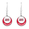 Louisiana Lafayette Ragin' Cajuns Earrings-  Stacked Disk