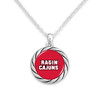 Louisiana Lafayette Ragin' Cajuns Necklace- Twisted Rope